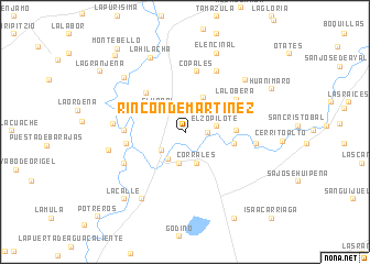 map of Rincón de Martínez