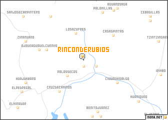 map of Rincón de Rubios