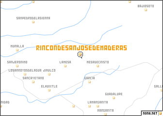 map of Rincón de San José de Maderas