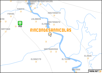 map of Rincón de San Nicolás