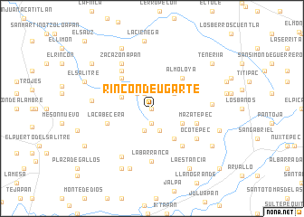 map of Rincón de Ugarte