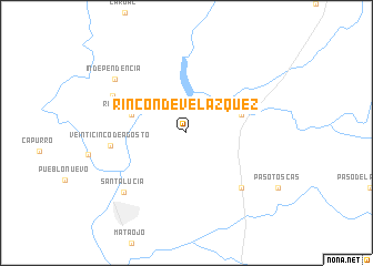 map of Rincón de Velázquez