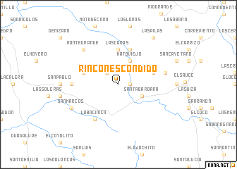 map of Rincón Escondido