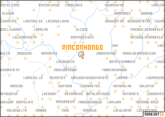 map of Rincón Hondo