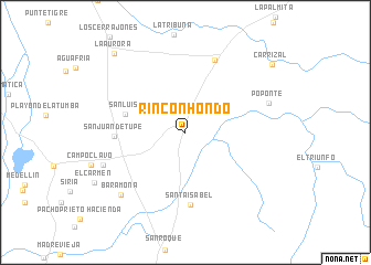 map of Rincón Hondo