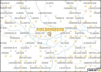 map of Rincón Moreno