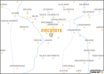map of Rinconote
