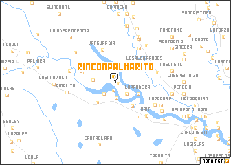 map of Rincón Palmarito