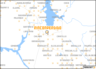 map of Rincón Perdido