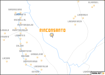 map of Rincón Santo