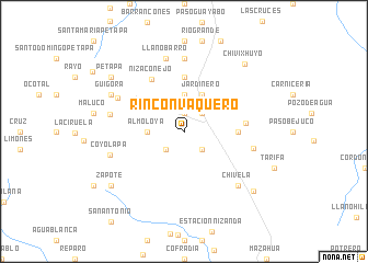 map of Rincón Vaquero