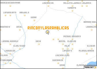 map of Rincón y las Ramblicas