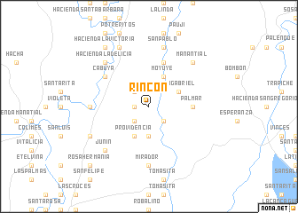 map of Rincón