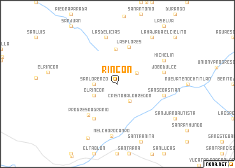 map of Rincón