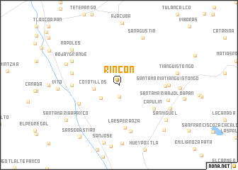 map of Rincón