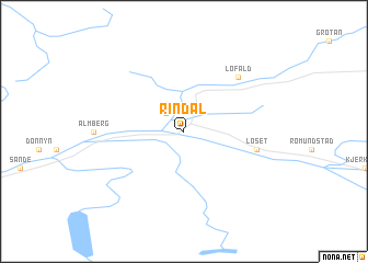 map of Rindal