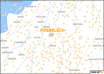 map of Rind Baloch