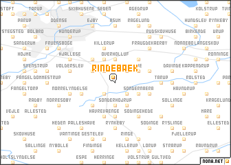 map of Rindebæk