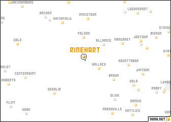 map of Rinehart