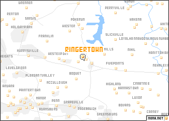 map of Ringertown