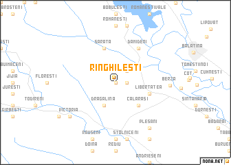 map of Rînghileşti