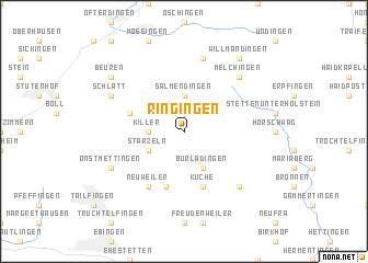 map of Ringingen