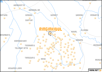 map of Ringin Kidul