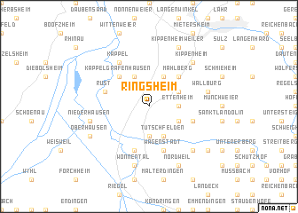 map of Ringsheim