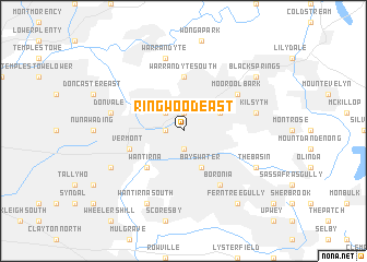 map of Ringwood East