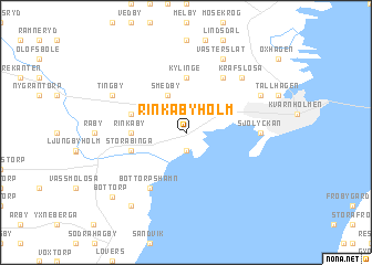 map of Rinkabyholm