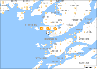 map of Rinkenäs