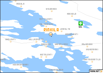map of Rinkilä