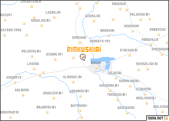 map of Rinkuškiai
