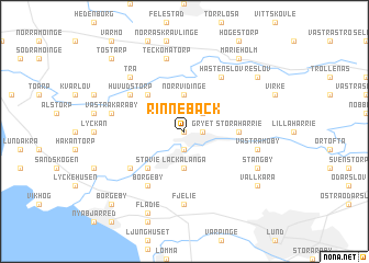 map of Rinnebäck