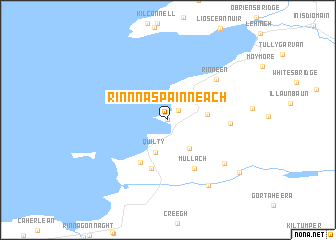 map of Rinn na Spáinneach