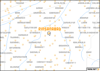 map of Rinsanābād