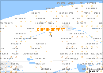 map of Rinsumageest