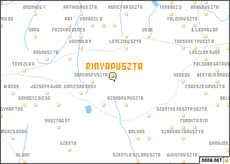 map of Rinyapuszta