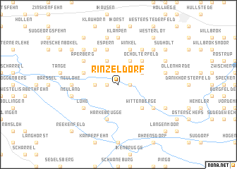 map of Rinzeldorf