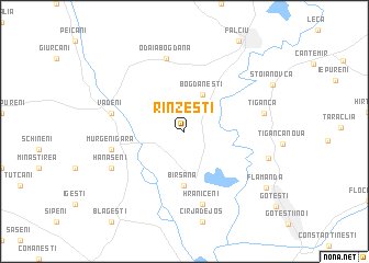 map of Rînzeşti