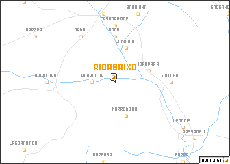 map of Rio Abaixo