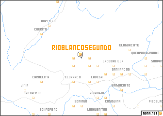 map of Río Blanco Segundo