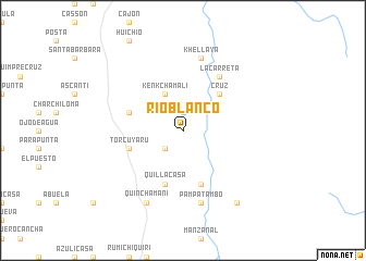 map of Río Blanco