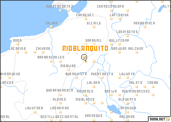 map of Río Blanquito