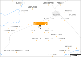 map of Río Bravo