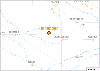 map of Rio Bravo