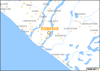 map of Río Bravo