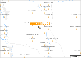 map of Río Ceballos