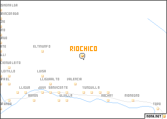 map of Río Chico