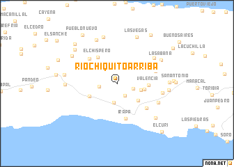 map of Río Chiquito Arriba